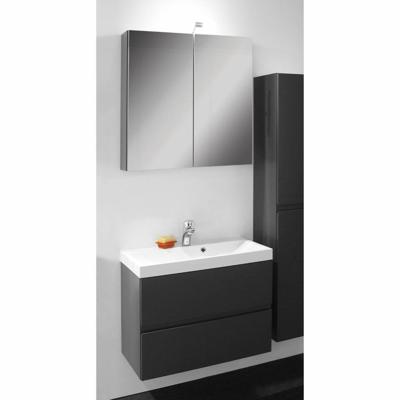 Badkamermeubelset Go By Van Marcke Roxanne 60 cm Met Spiegelkast Antraciet Go by Van Marcke