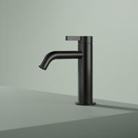 Hotbath Ace Wastafelmengkraan - laag - opbouw - zonder waste - zwart geborsteld PVD AC003MBP - thumbnail