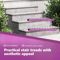 VidaXL Trap tread rechthoekig 2 pcs zilver 90 x 30 cm aluminium - thumbnail