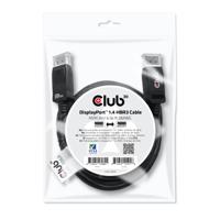 club3D DisplayPort Aansluitkabel DisplayPort-stekker, DisplayPort-stekker 2.00 m Zwart CAC-2068 Vlambestendig, 8K UHD DisplayPort-kabel - thumbnail