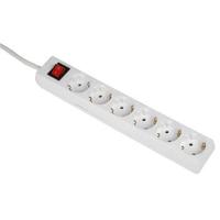 Hama distribution panel 6 sockets with switch child-proof 1.4 m white - thumbnail