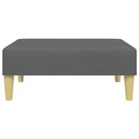 Voetenbank 77x55x31 cm stof donkergrijs - thumbnail
