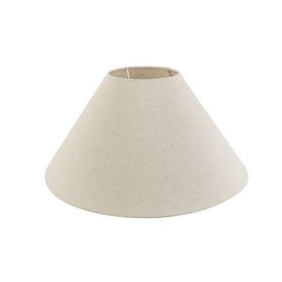 QAZQA Stoffen lampenkap beige rond schuin 50|17,5|25