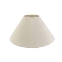 QAZQA Stoffen lampenkap beige rond schuin 50|17,5|25 - thumbnail