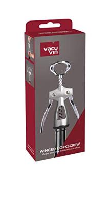 Vacu Vin Winged Corkscrew silver