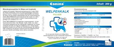 Canina Welpenkalk Pulver 300g