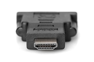Digitus AK-330505-000-S HDMI / DVI Adapter [1x HDMI-stekker - 1x DVI-bus 24+5-polig] Zwart