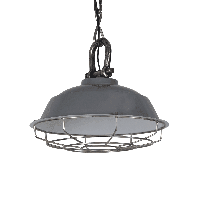 Industriële Hanglamp Milan 36 cm 1 Lichts Glans Donker Grijs - thumbnail