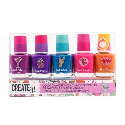 Create It! beauty color changing nagellak, 5st.