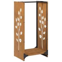 Brandhoutrek 40x30x80 cm weervast staal - thumbnail