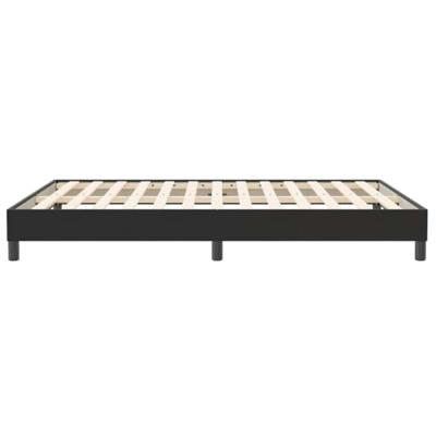 Bedframe zonder matras 160x210 cm fluweel zwart