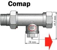 700103 Radiator-ventieladapter Geschikt voor radiator Comap - thumbnail