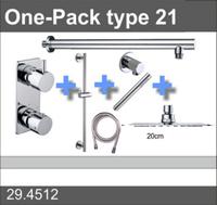 Wiesbaden one-pack inbouwthermostaatset type 21 - thumbnail