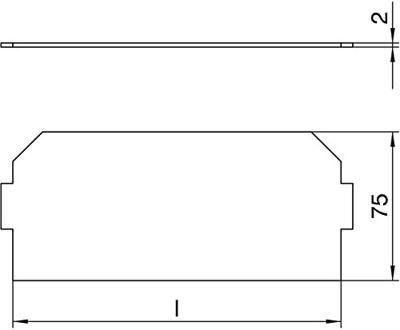 OBO Bettermann LPA GB3 Afdekplaat