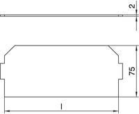 OBO Bettermann LPA GB3 Afdekplaat - thumbnail