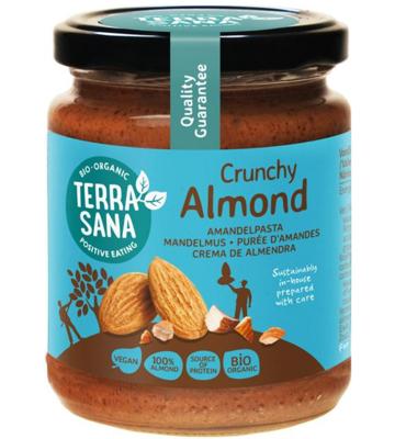 TerraSana Amandelpasta bruin crunchy bio 250 Gram
