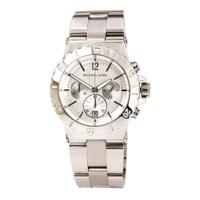 Michael Kors MK5312 Dames Dylan Silver Tone Dial roestvrij stalen armband chronograaf horloge - thumbnail