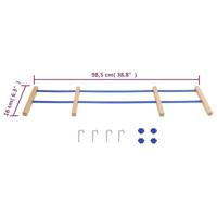Rugleuning voor slee multiplex blauw - thumbnail