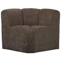 Woood Mojo eetkamerbank hoekelement rib Bruin - thumbnail