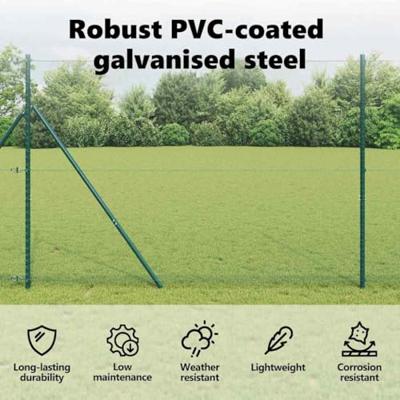 VidaXL Hexagon hek groen 1,6 x 10 m pvc