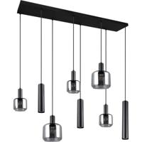 Moderne LED Hanglamp 8-lichts Rechthoekig Mat Zwart Metaal IP20 - thumbnail