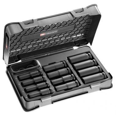 Facom Samenstelling van 12 lange slagmoerdoppen van 1/2" van 10 tot 24 mm - NSDL.405A