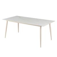 Giga Meubel - Eettafel Keramisch Wit 180cm - 4-6 Personen - Senne - thumbnail