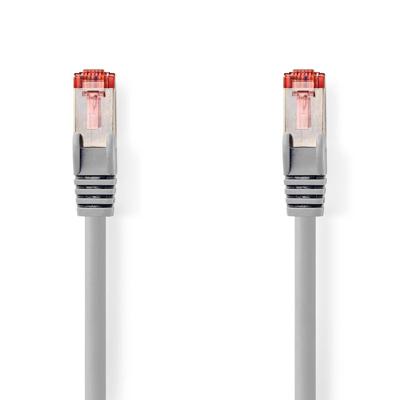 CAT6 S/FTP-Netwerkkabel | RJ45 Male - RJ45 Male | 0,15 m | Grijs