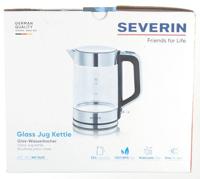 Severin WK3420 Glaswaterkoker 1.7L 2200W RVS/Zwart - thumbnail
