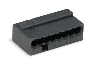 WAGO 243-208 243-208 2430208 Lasklem Flexibel: 0.6- Massief: -0.8 mm² Aantal polen: 8 1 stuk(s) Donkergrijs WAGO 243-208 243-208 2430208 Lasklem Flexibel: 0.6- Massief: -0.8 mm² Aantal polen: 8 1 stuk(s) Donkergrijs