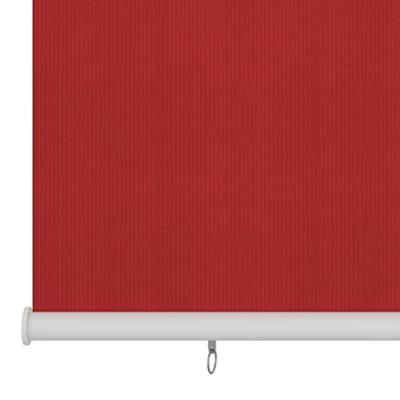 VidaXL Rolgordijn voor buiten 60x140 cm hdpe rood