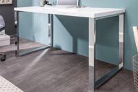 Modern bureau WHITE DESK 120cm witte hoogglans bureautafel - 20999 - thumbnail