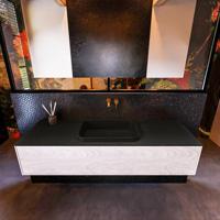 Badkamermeubelset Mondiaz Erin 150 cm met 1 Lade met RIDGE Wastafel Midden Urban Zonder Kraangaten Greeploos Mat Underlayment - thumbnail