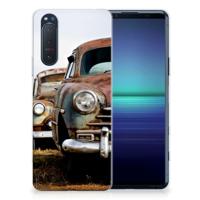 Sony Xperia 5II | Siliconen hoesje | met foto Vintage Auto - thumbnail