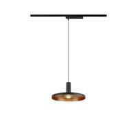 SLV Hanglamp voor railLalu 1-fase zwart Ø 22cm Plate - 1010800 - thumbnail