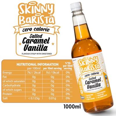 Skinny Barista Coffee Syrup Salted Caramel Vanilla (1000 ml)