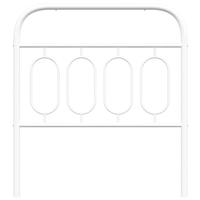 Hoofdbord 90 cm metaal wit - thumbnail