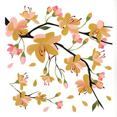 Muurstickers Yellow Branch