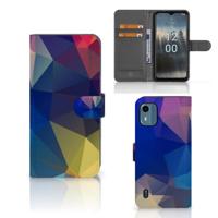 Nokia C12 | Book Case | Polygon Dark - thumbnail