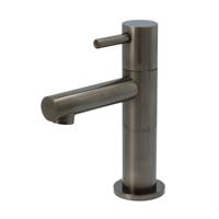 Fonteinkraan Hotbath Dude 1-hendel Recht 14.8 cm Rond Verouderd IJzer - thumbnail