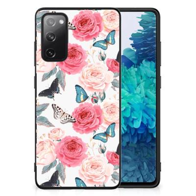 Samsung Galaxy S20 FE Bloemen Hoesje Butterfly Roses