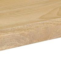 Eettafel 115x55x76 cm massief mangohout en staal - thumbnail