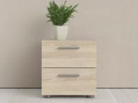Nachtkastje POPEI 2 lades eik - thumbnail