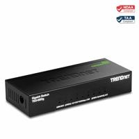 TRENDnet 8-poorts onbeheerde gigabit-schakelaar, TEG-S80G, Desktop Ethernet metalen schakelaar, Ethernet-splitter, ventilatorloos, 16 Gbps schakelcapaciteit, Plug & Play, levenslange bescherming, - thumbnail