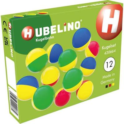 Hubelino knikkers twee kleuren, 12st. Hubelino knikkers twee kleuren, 12st.