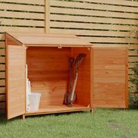 VidaXL Tuinschuur 102x52x112 cm massief vurenhout bruin - thumbnail