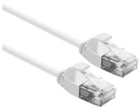 ROLINE U/FTP DataCenter Kabel Cat.7, LSOH, met RJ45 connectoren (500 MHz / Class EA), extra dun, wit, 0,5 m - thumbnail