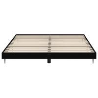 Bedframe massief hout zwart 200x200 cm - thumbnail