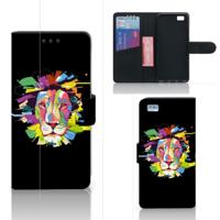 Huawei Ascend P8 Lite Leuk Hoesje Lion Color - thumbnail