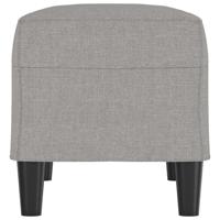 Bankje 70x35x41 cm stof lichtgrijs - thumbnail